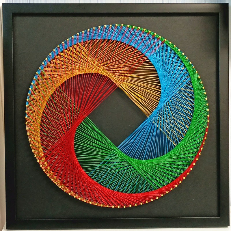 Rainbow Wheel String Art kit F07-M12-2-DHGG29300