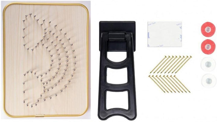 String Art DIY Kit - Football. Wizardi Craft Kit F07-M12-4-DHBB28027