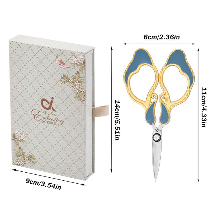 Craft Scissors for Felting & Embroidery Wizardi F07-M13-1-orange-blue