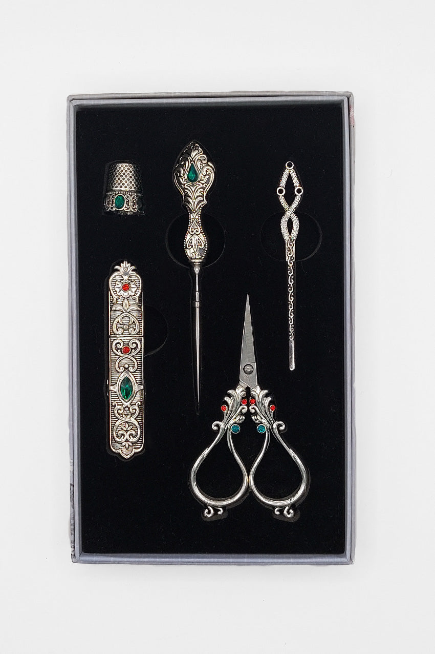 Craft Scissors for Felting & Embroidery Wizardi F07-M13-3-silver