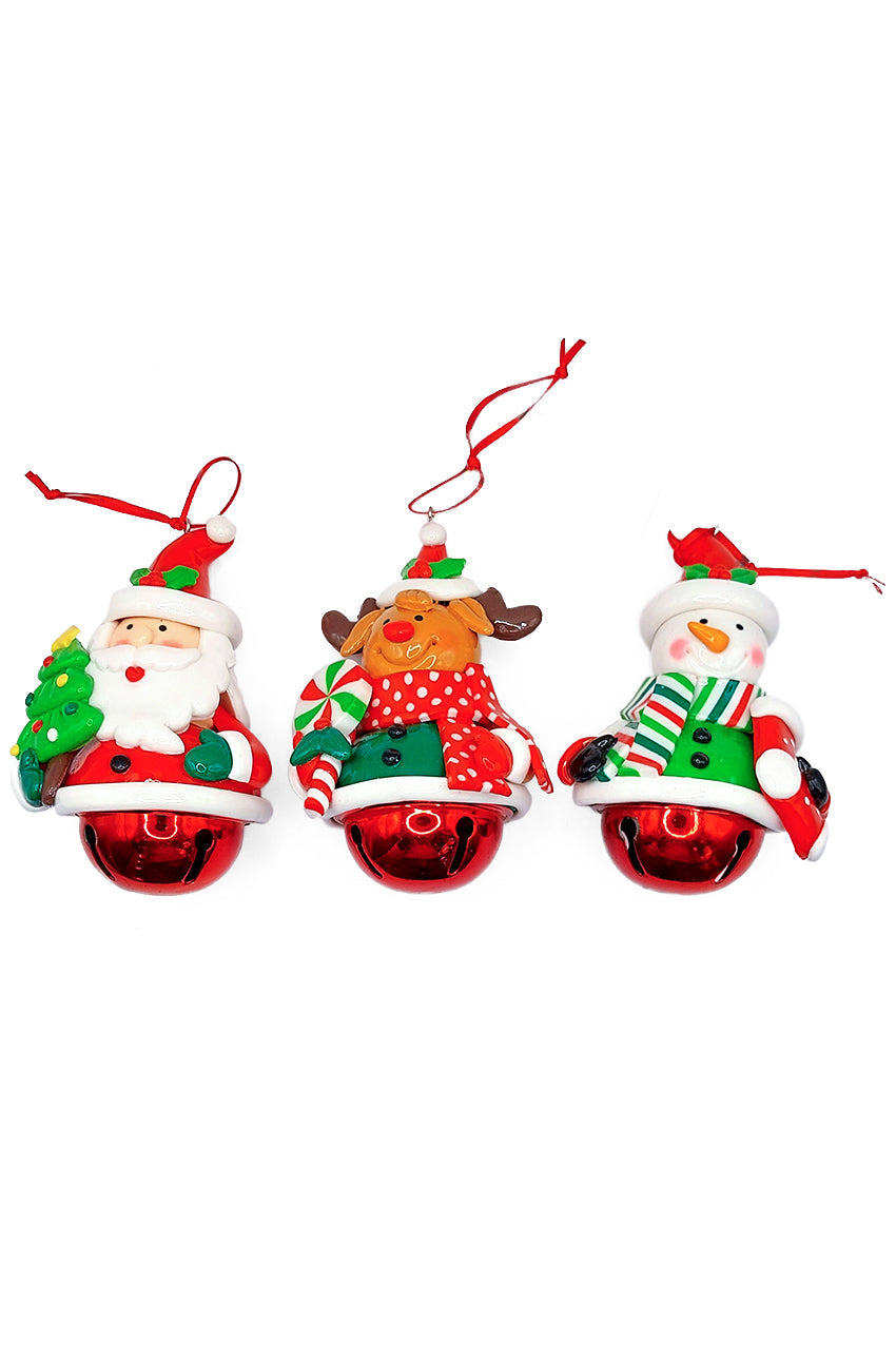 Christmas Ornament - Glossy Gingerbread Reindeer. Wizardi Festive Decoration F07-N2-14-E2504C