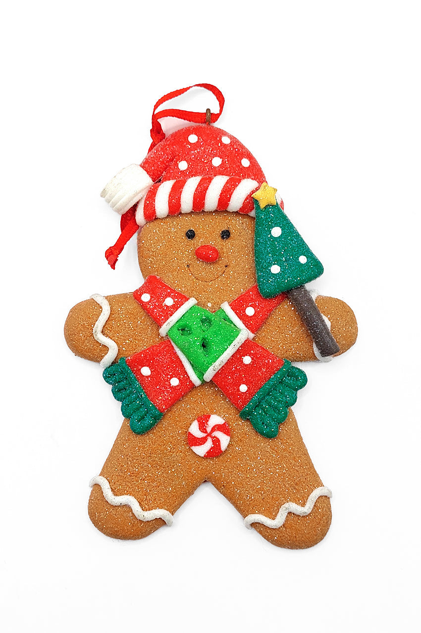 Christmas Ornament - Gingerbread Man. Wizardi Festive Decoration F07-N2-5-AEE046A