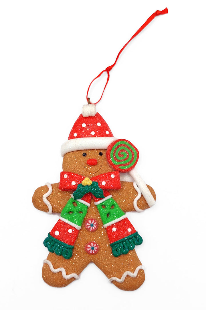 Christmas Ornament - Gingerbread Man. Wizardi Festive Decoration F07-N2-5-AEE046C