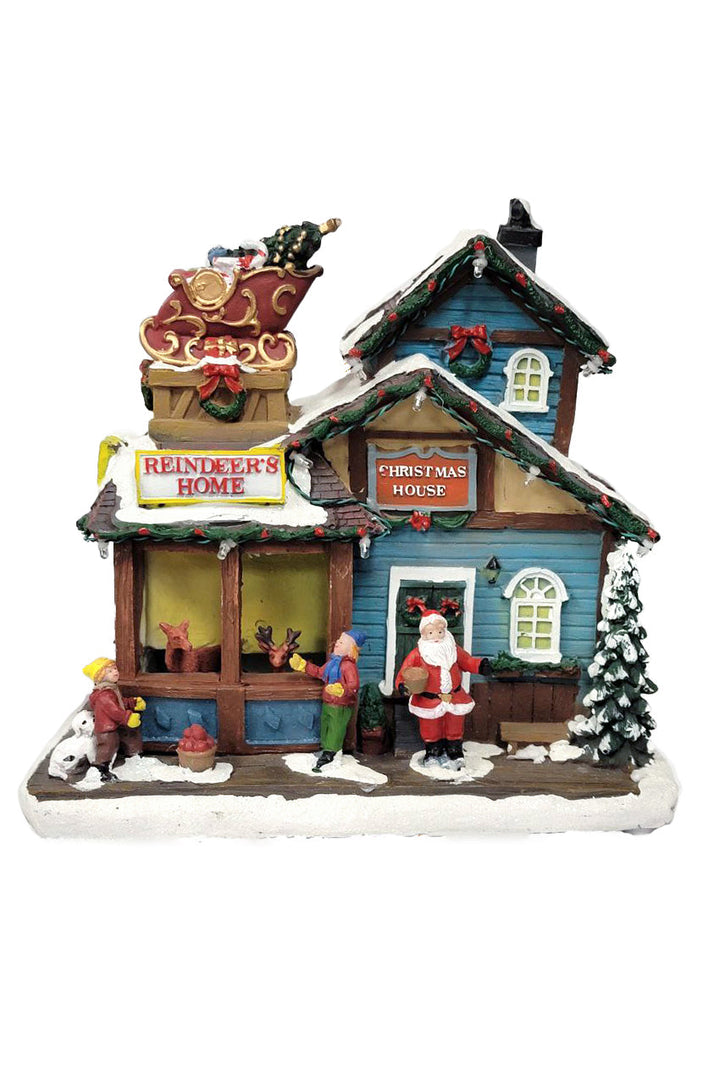 Santa's House Christmas Village Miniature by Wizardi F07-N6-5