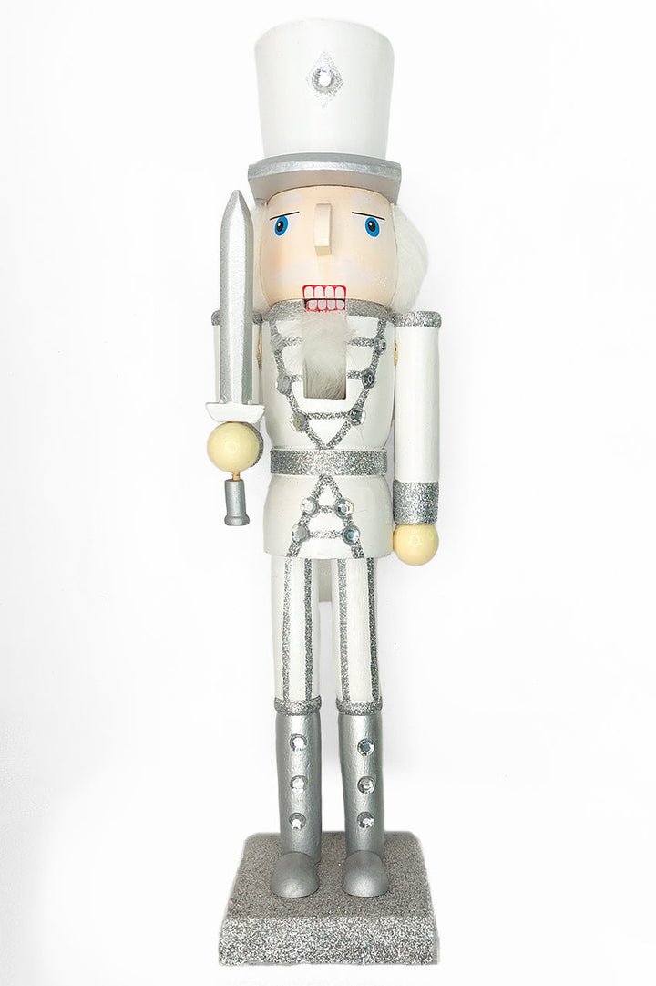 Christmas Nutcracker the Swordsman. Wizardi Classic Wooden Festive Decoration F07M14-33-N01222A