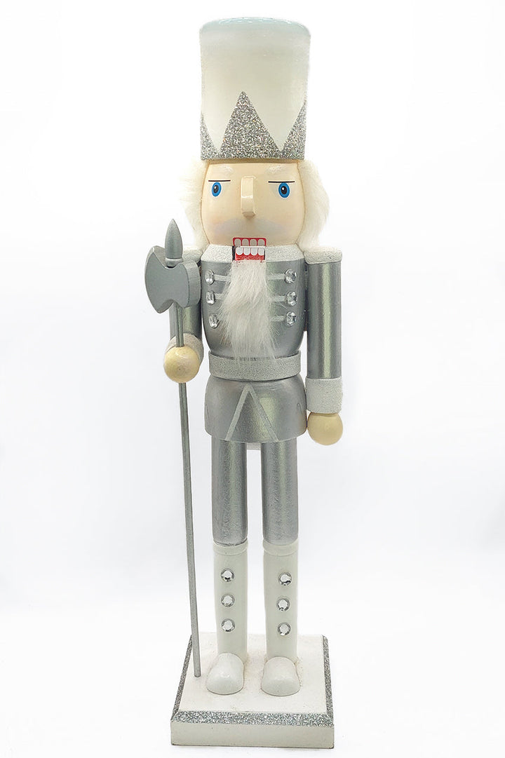Christmas Nutcracker the Axeman. Wizardi Classic Wooden Festive Decoration F07M14-33-N01222B