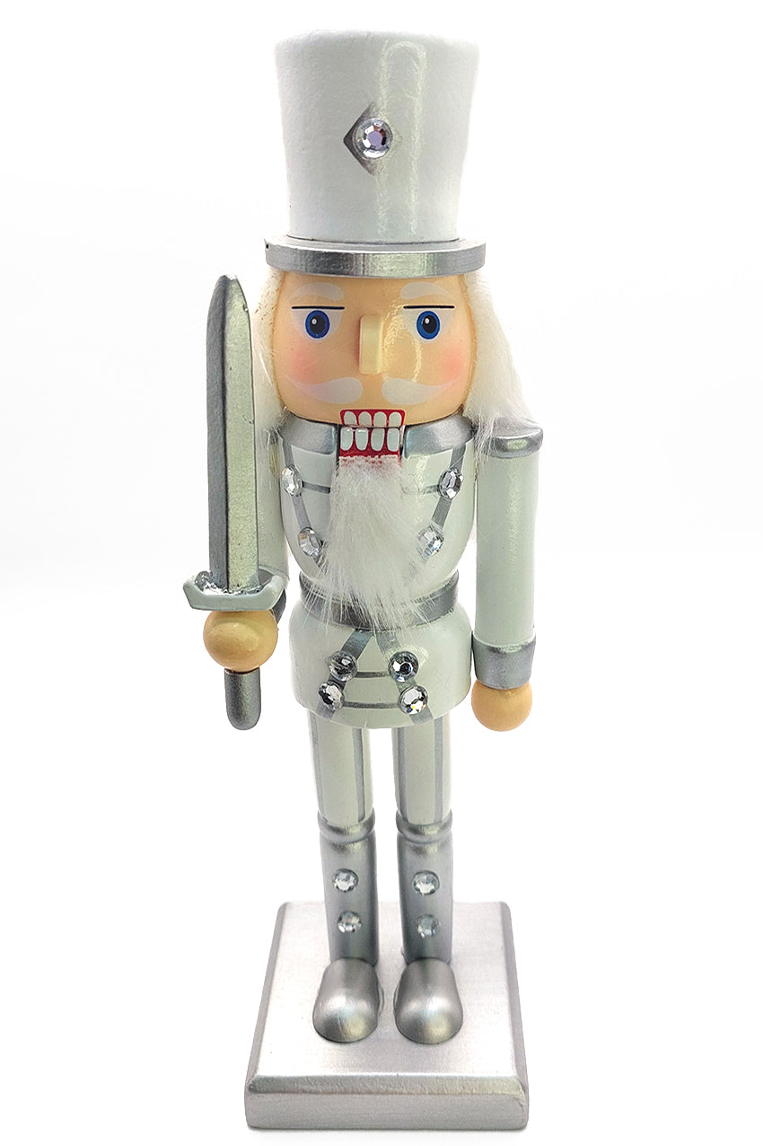 Christmas Nutcracker the Swordsman. Wizardi Classic Wooden Festive Decoration F07M14-34-N01364A