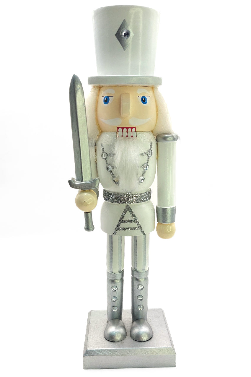 Christmas Nutcracker the Swordsman. Wizardi Classic Wooden Festive Decoration F07M14-35-N01364A