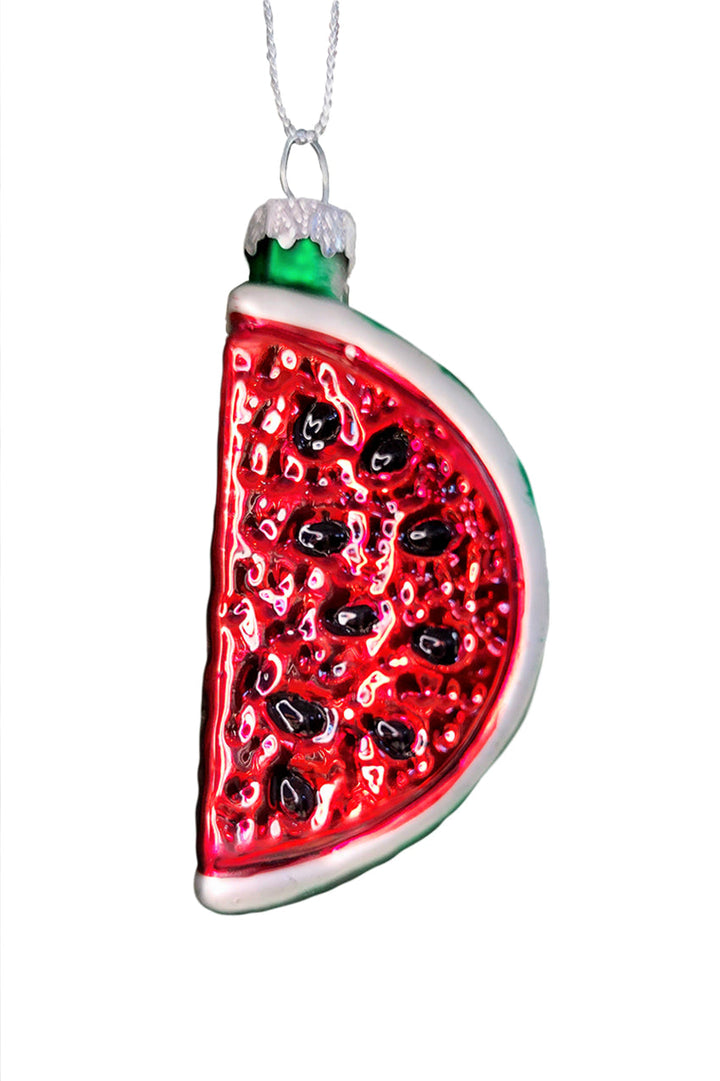 Watermelon Slice Christmas Glass Ornament by Wizardi F07M3-1 HB-SY25056