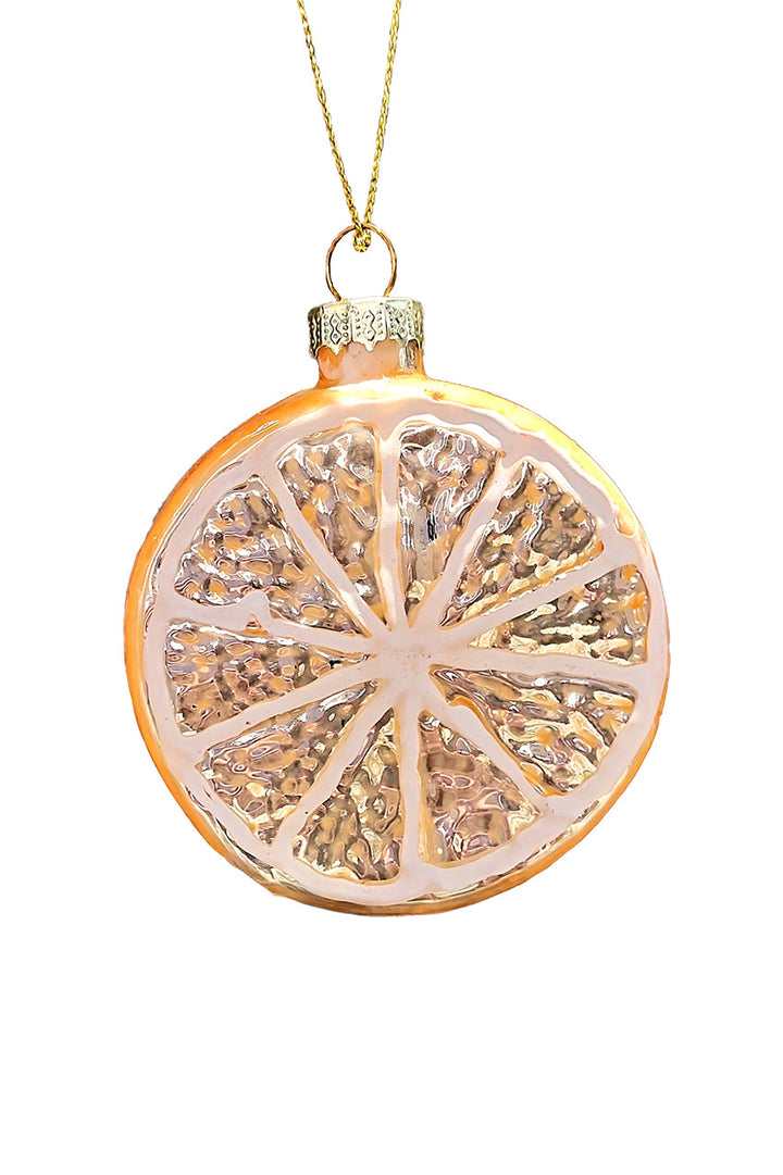 Orange Slice Christmas Glass Ornament by Wizardi F07M3-34 HB-SY25051