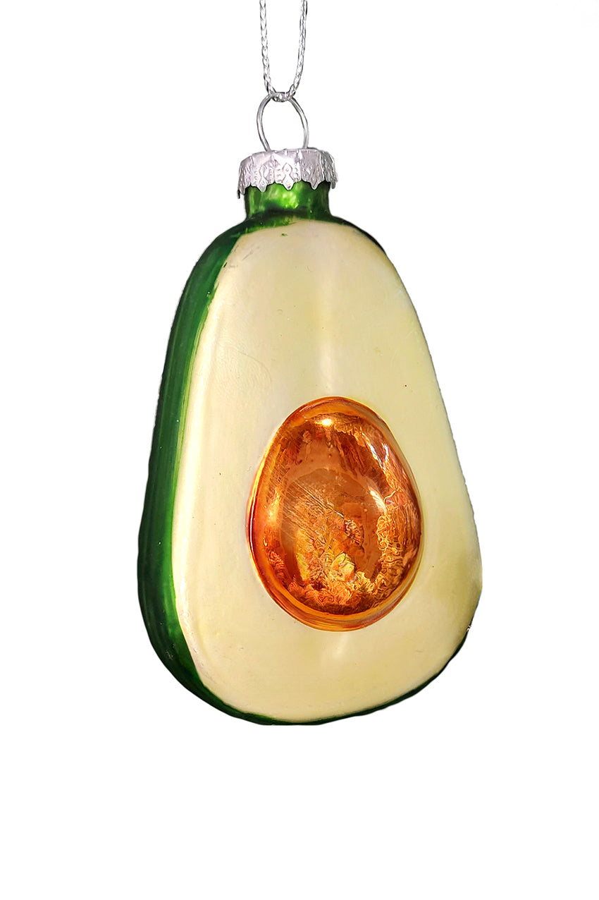 Avocado Christmas Glass Ornament by Wizardi F07M3-37 HB-SY25131
