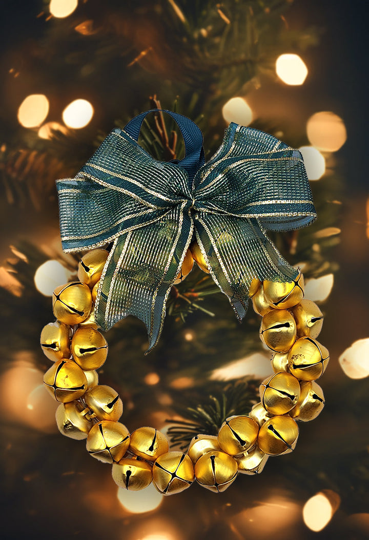 Gold Beads Wreath Decoration by Wizardi F07M4-1-LD-066 Gold
