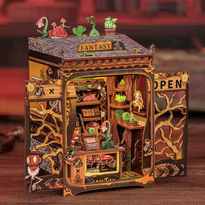 Fantasy Dollhouse Book Nook Kit - Miniature Wizardi Roombox Kit
