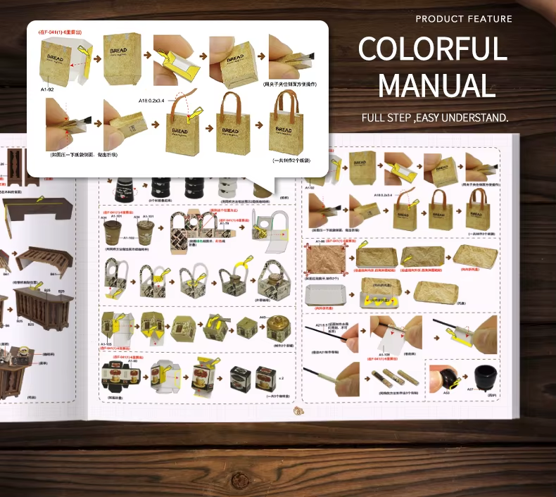 Magic Coffee Dollhouse Kit - Miniature Wizardi Roombox Kit