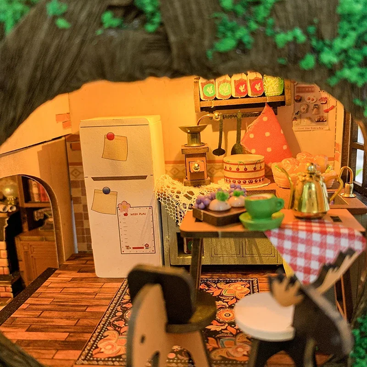 Fairy Tale Forest Miniature Dollhouse Kit by Wizardi F07M5-70-L2501