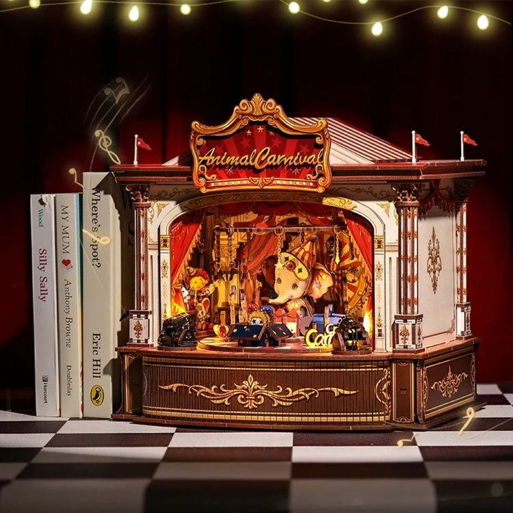 Animal Carnival Miniature Dollhouse Kit by Wizardi F07M5-80-TTBC501