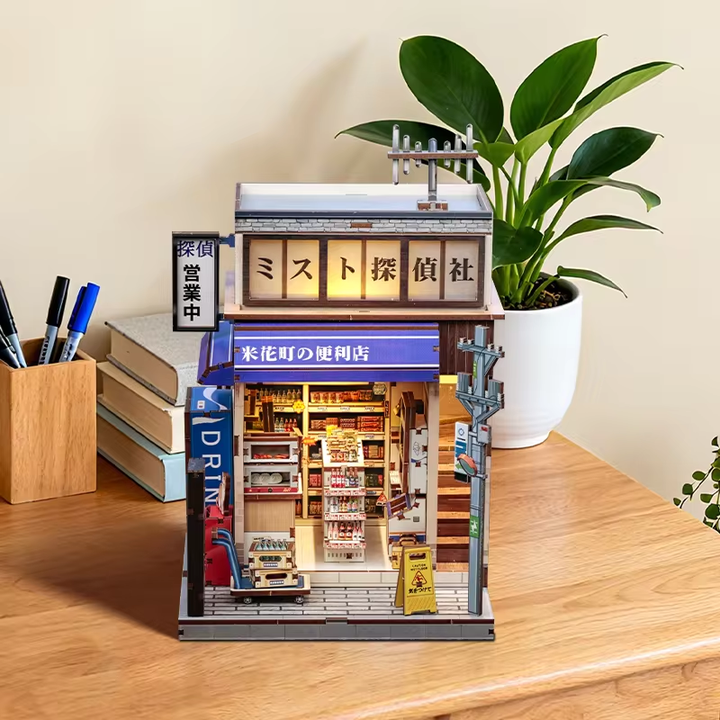 Beika-Cho Convenience Store Miniature Dollhouse Kit by Wizardi F07M5-86-CWGC222