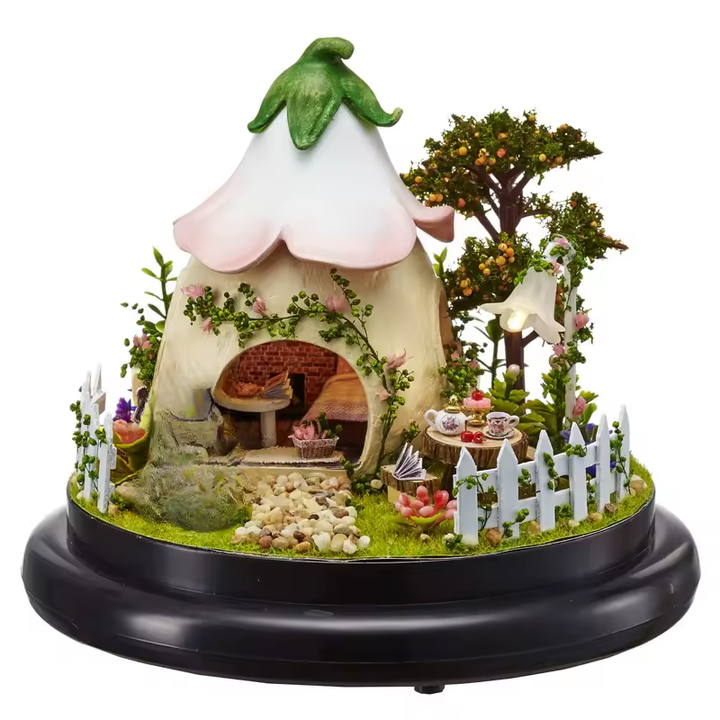 Green Garden Miniature Dollhouse Kit by Wizardi F07M5-89-2015