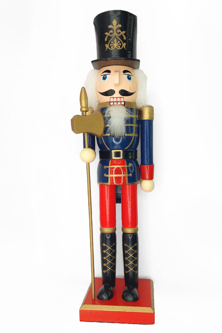 Wooden Royal Guard Nutcracker Wizardi F07M6-11 Blue