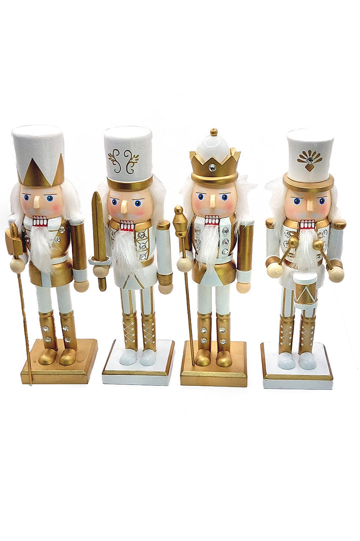 Wooden Golden Drummer Nutcracker Wizardi F07M6-14C