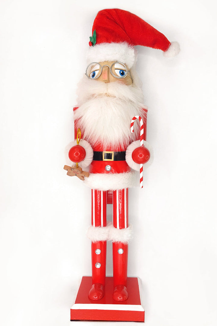 Wooden Festive Santa Nutcracker Wizardi F07M6-6