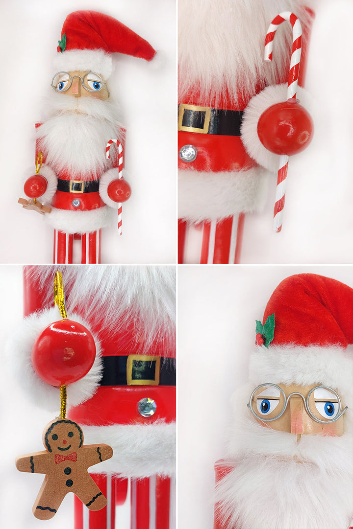 Wooden Festive Santa Nutcracker Wizardi F07M6-6