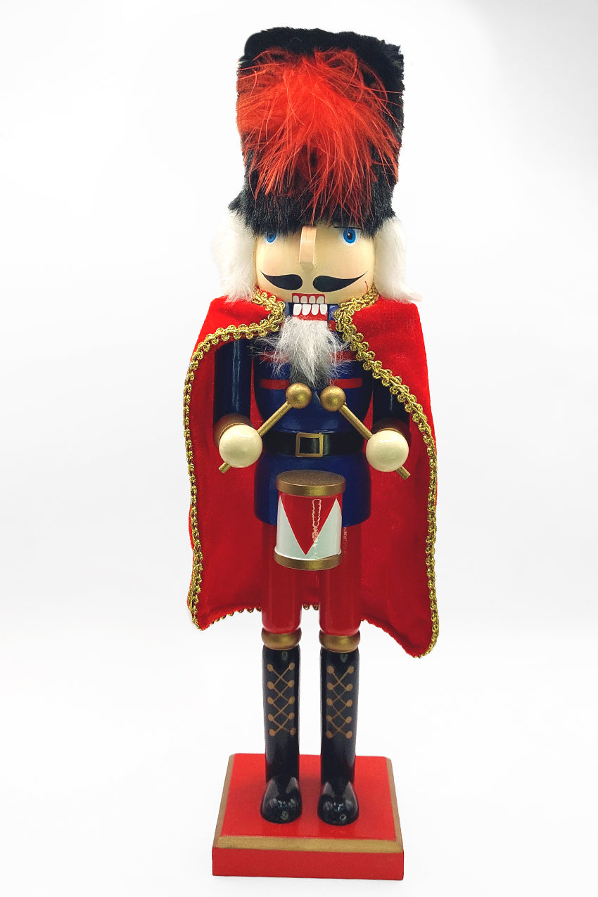 Wooden Royal Drummer Nutcracker Wizardi F07M6-8A