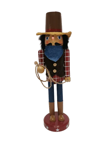 Wooden Cowboy Nutcracker Wizardi F07M6-9