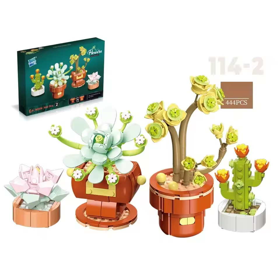 Plants Brick Building Set Wizardi F07N11-1-2(114)