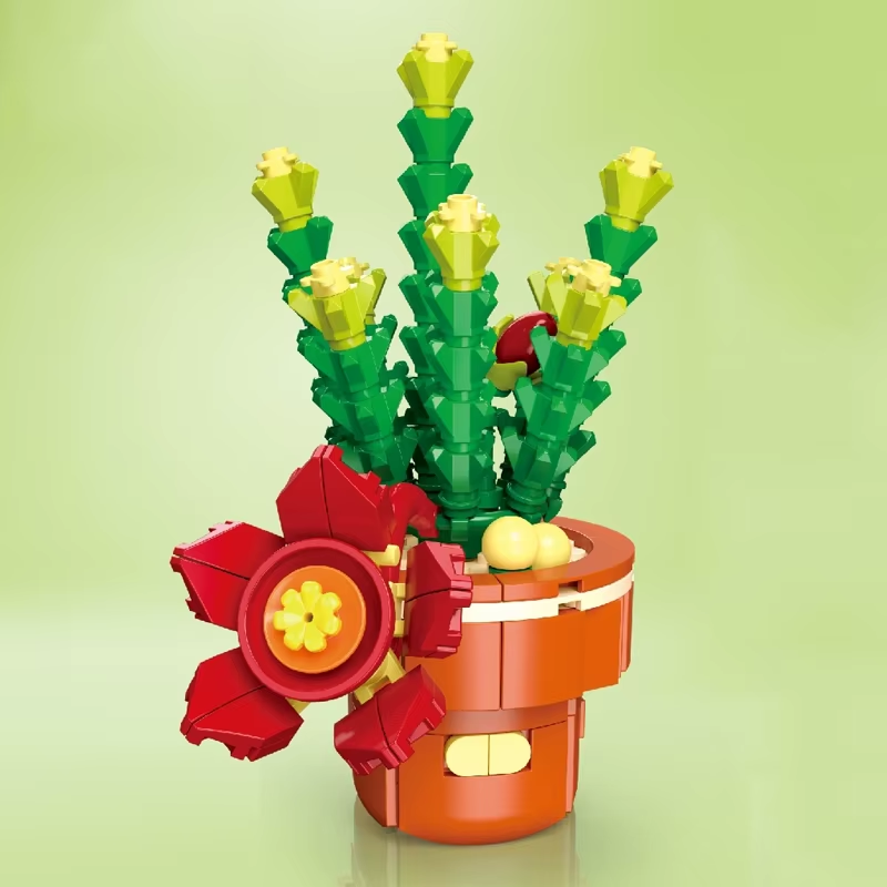 Plant Building Brick Kit - Stapellia Grandiflora by Wizardi F07N11-23-6(113)