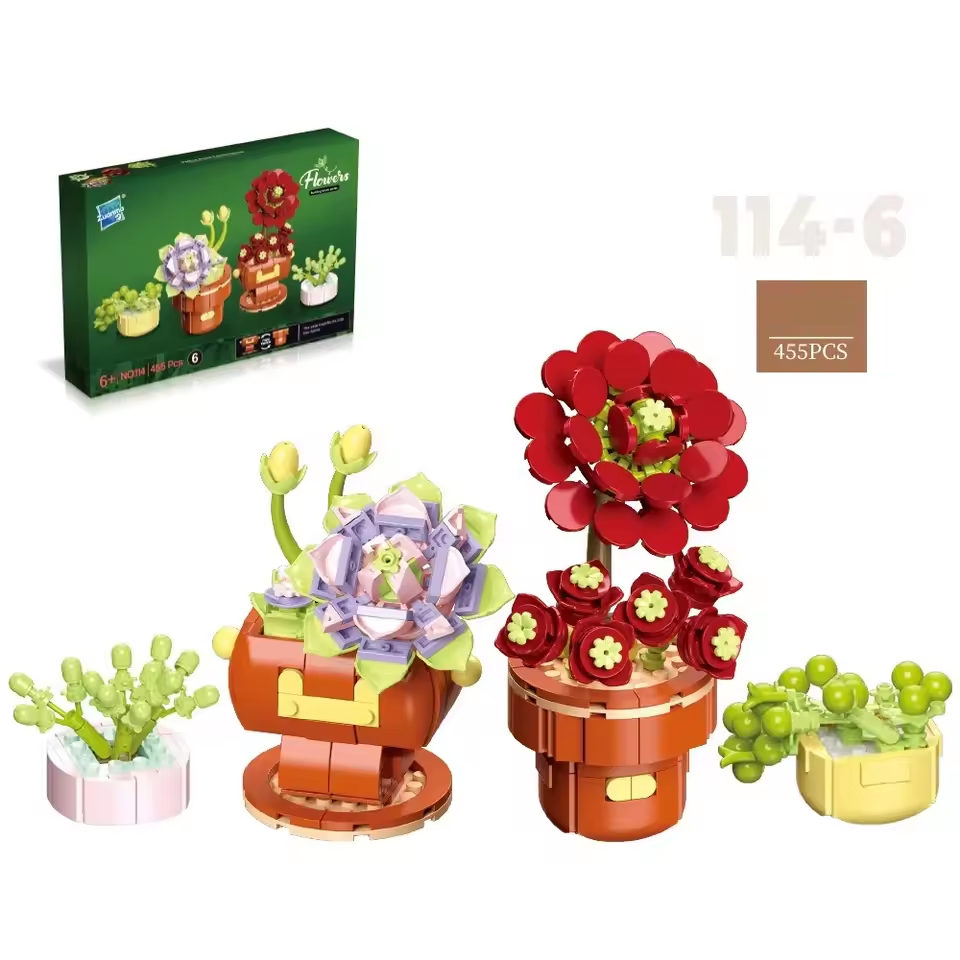 Plants Brick Building Set Wizardi F07N11-3-6(114)