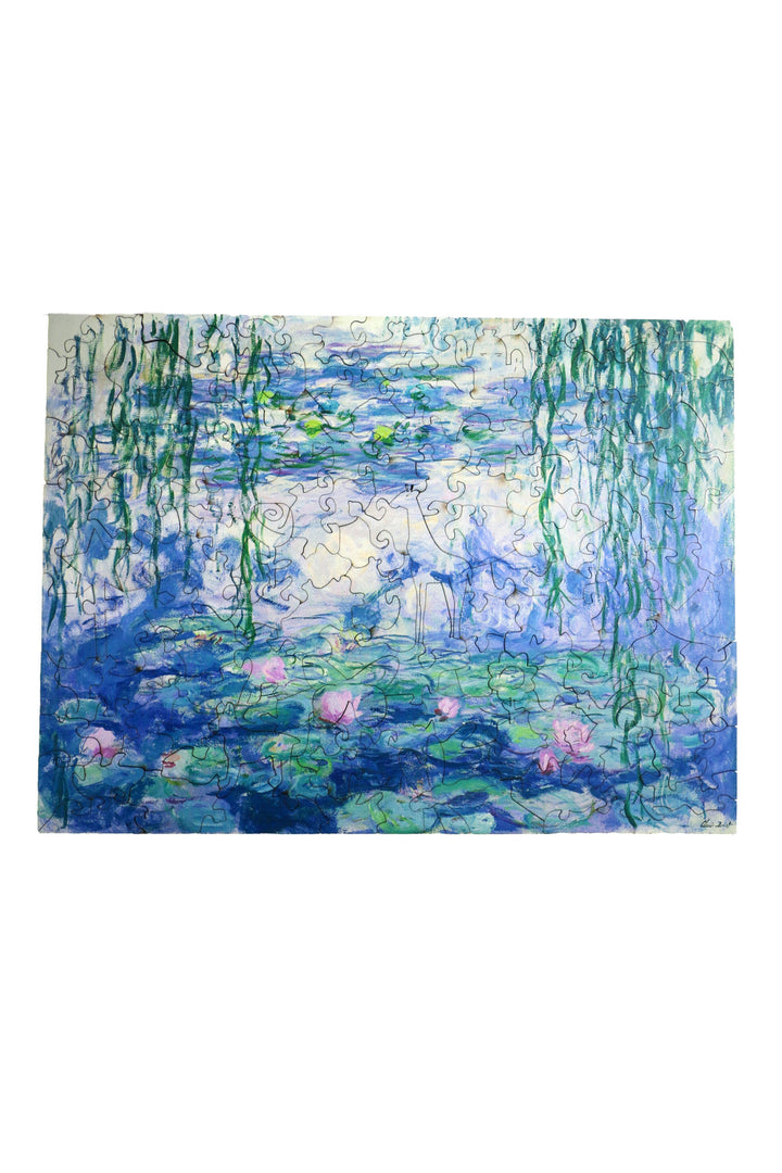 Water Lilies after Claude Monet - Jigsaw Wooden Puzzle by Wizardi F07N9-20