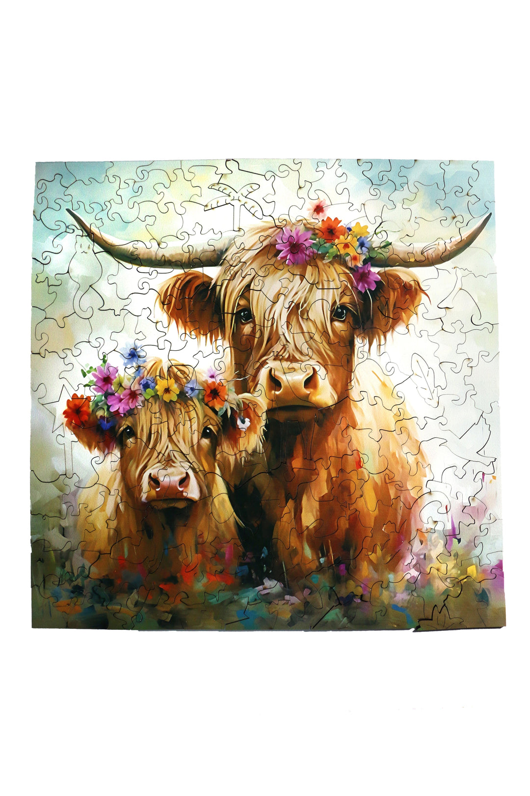 Bison - Jigsaw Wooden Puzzle by Wizardi F07N9-4