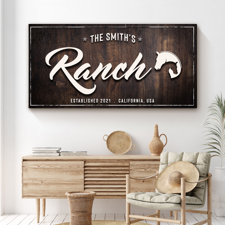 Family Ranch Sign
