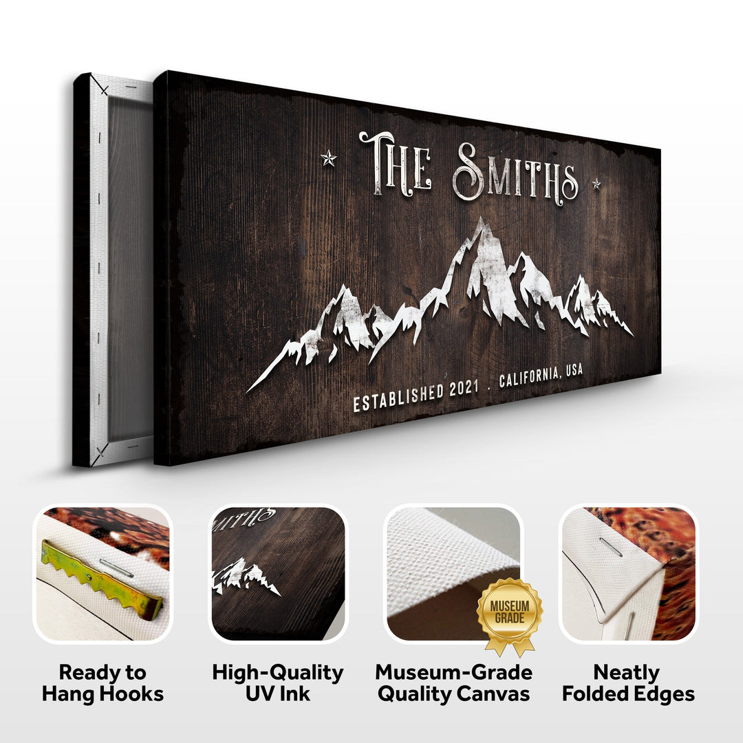Family Mountain Home Sign