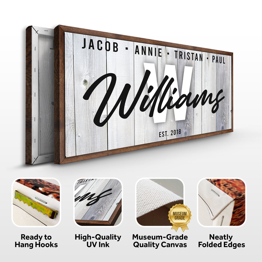 Family Wood Sign