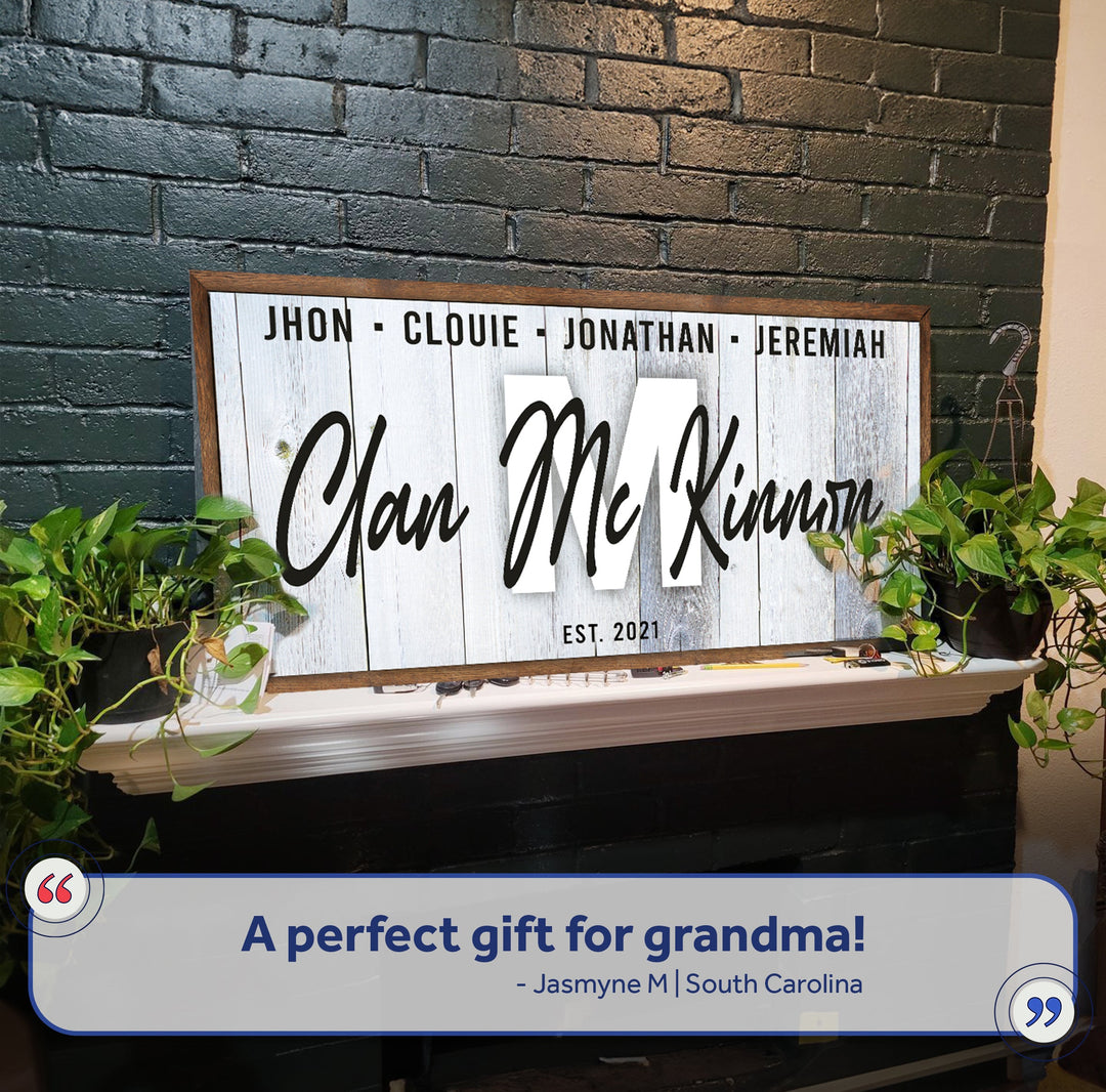 Family Wood Sign