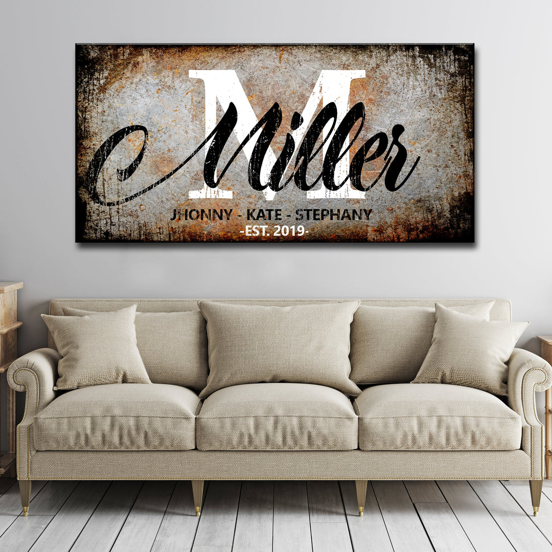 Family Last Name Sign