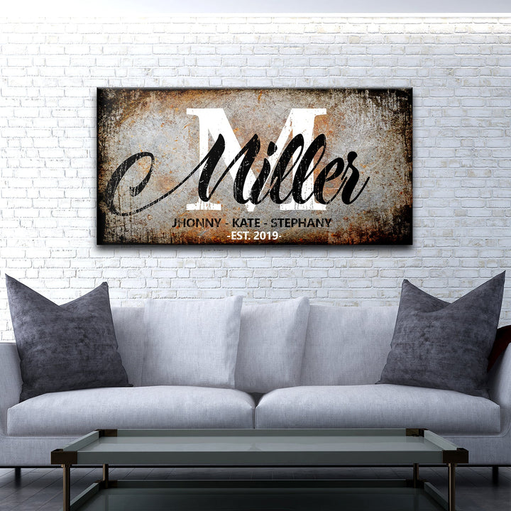 Family Last Name Sign