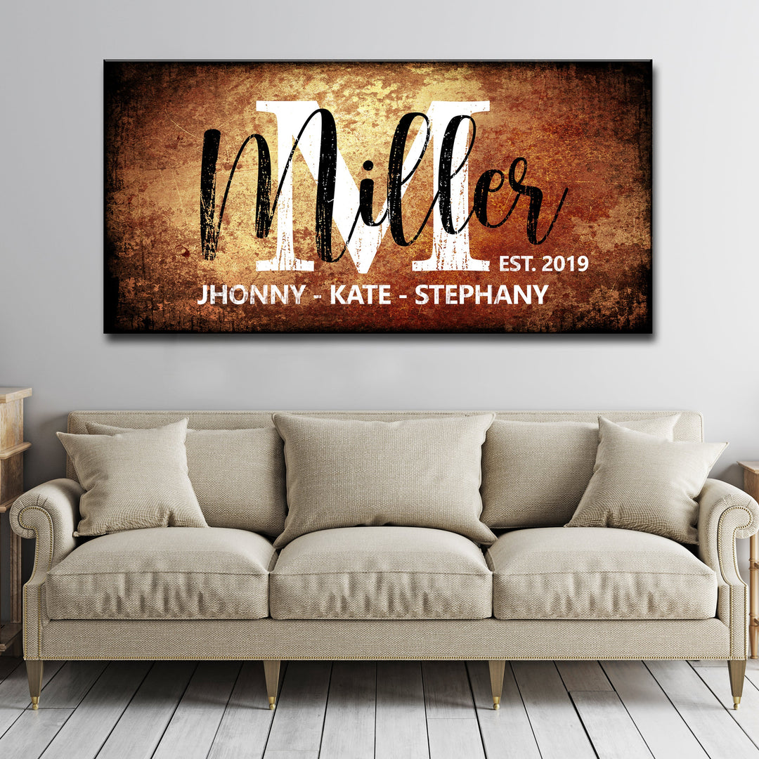 Family Last Name Sign