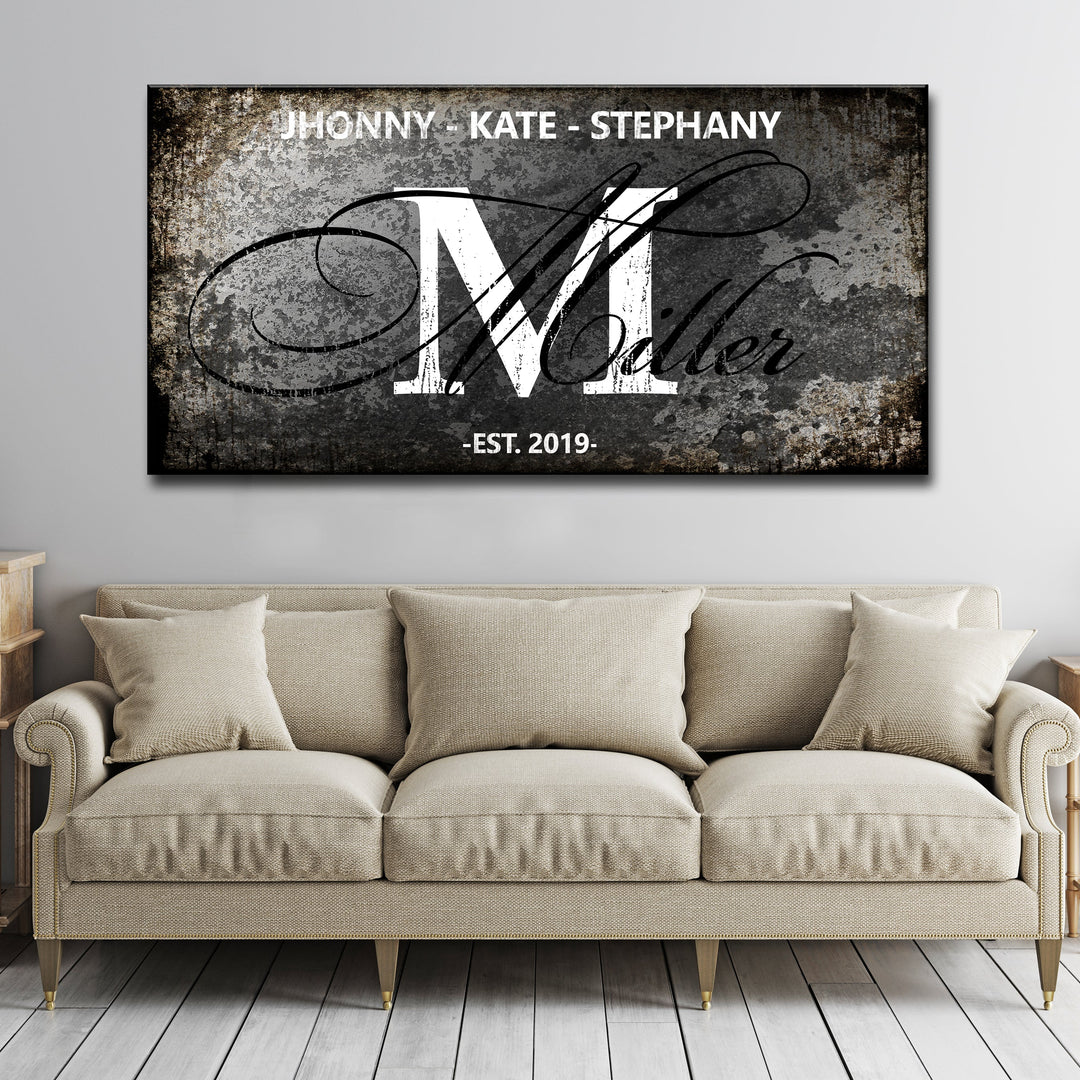 Family Last Name Sign