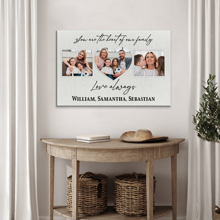 Mother's Day Sign You Are The Heart Of The Family