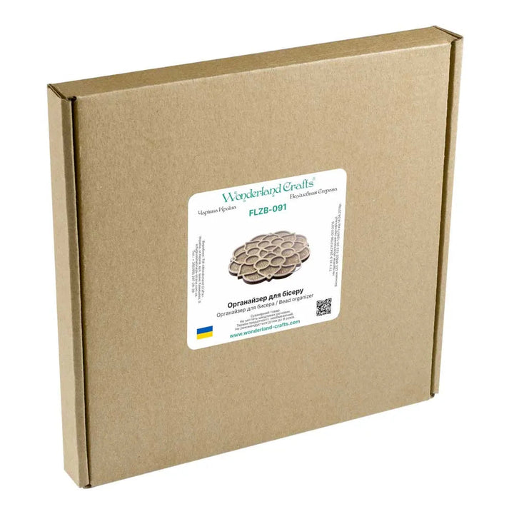 Bead organizer with transparent cover FLZB-091