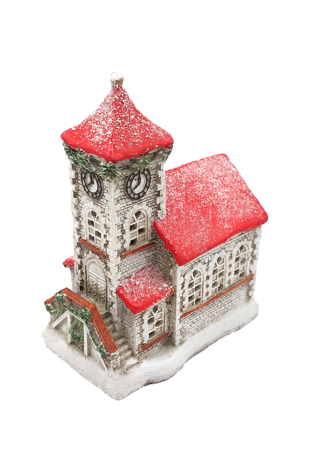Snowy Church Christmas Village Miniature by Wizardi F07N7-17