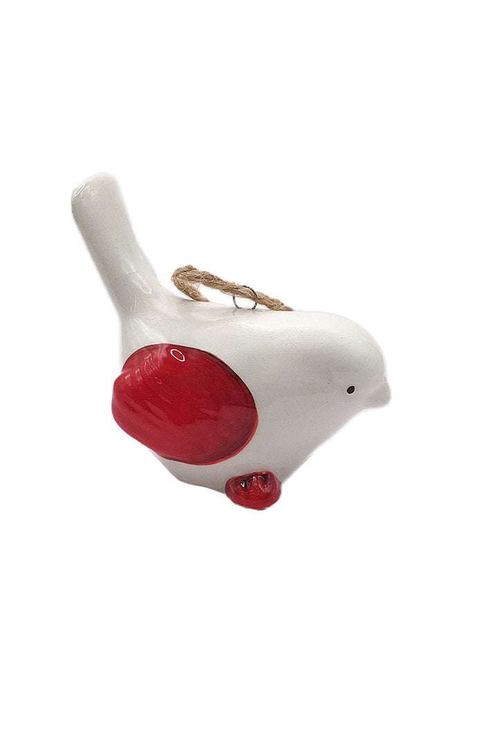 Bird Christmas Ceramic Ornament by Wizardi F07N7-24