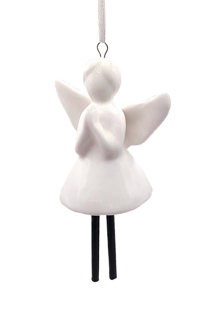 Bell - Angel Christmas Ceramic Ornament by Wizardi F07N7-27
