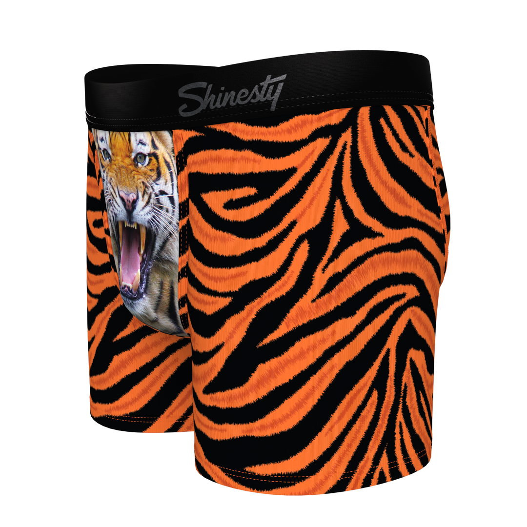 The Feral Feline | Tiger Print Boy's Boxer Briefs