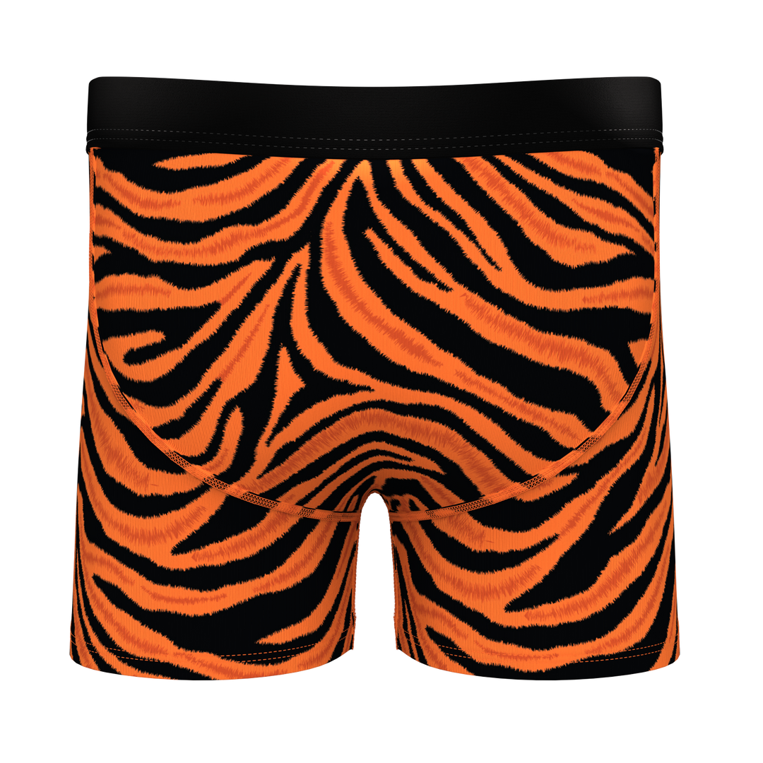 The Feral Feline | Tiger Print Boy's Boxer Briefs
