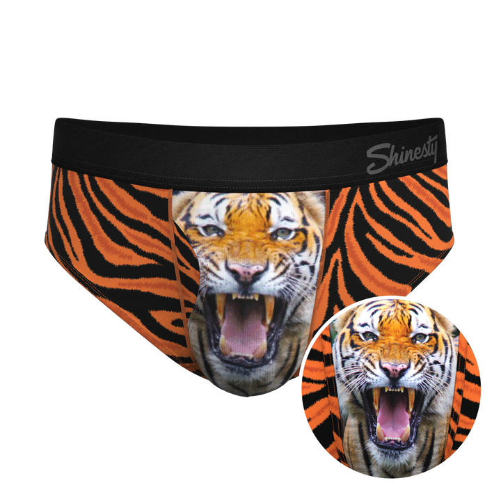 The Feral Feline | Tiger Print Ball Hammock® Pouch Underwear Briefs