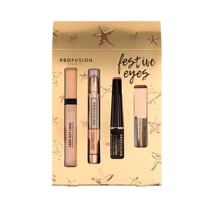 Crimson Festive Eyes – Complete 4-Piece Eye Set